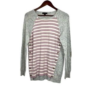J. Crew Wool Blend Striped Sweater Medium